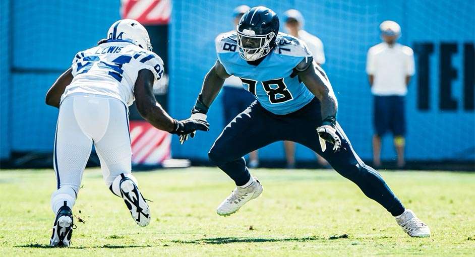 Nicholas Petit-Frere: Tennessee Titans offensive lineman in photos