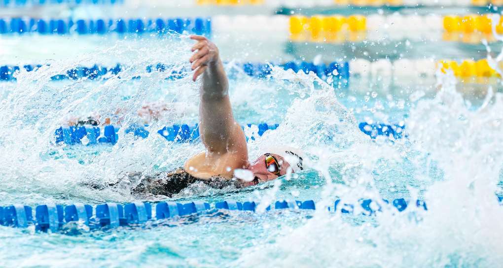 McKenzie Coan Swimming in Pool 